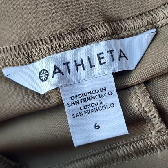 Athleta Cosmic Wide Leg Pant Size 6 Olive Track Travel Outdoors NEW NWT - Picture 9 of 13